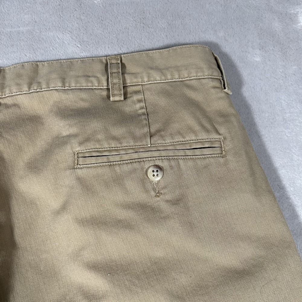 VTG 90s Polo Ralph Lauren Andrew Pant Men 35x30 Beige Classic Chino Pleated USA - Picture 8 of 16